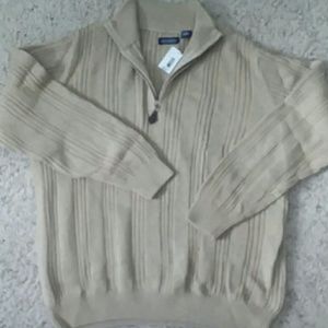 NWT Consensus Zip Neck Sweater